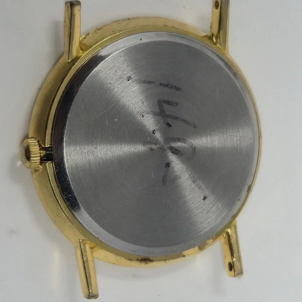 Vintage Disney Donald Duck Weightlifting Watch Head Gold Tone White Dial REPAIR